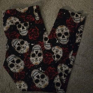 No Boundaries Sugar Skulls Pajama Pants/leggings, Stretchy!
